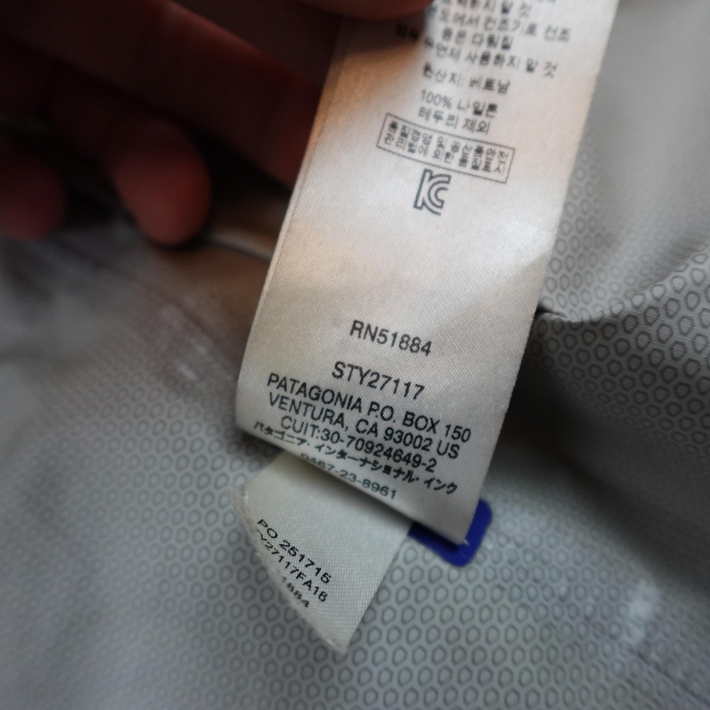 Patagonia Torrentshell City Jacket Womens Medium Blue Hooded Long Lined 27117 - Picture 7 of 11